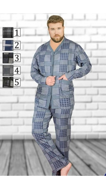 pijama barbati batal Baki bumbac 100% L-2XL 4/set
