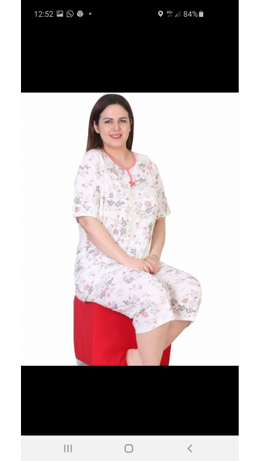 pijama dama batal Baki 100%bumbac XL-3XL 100%bumbac 3/set