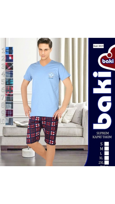 pijama barbati 100%bumbac S-2xl 5/set