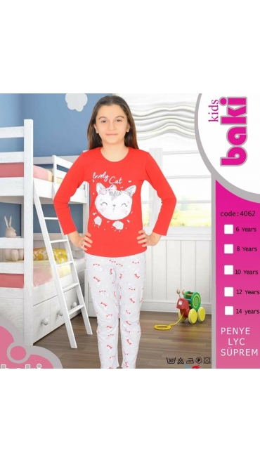 pijama copii 6-14 ani 95% bbc si 5% licra 5/set