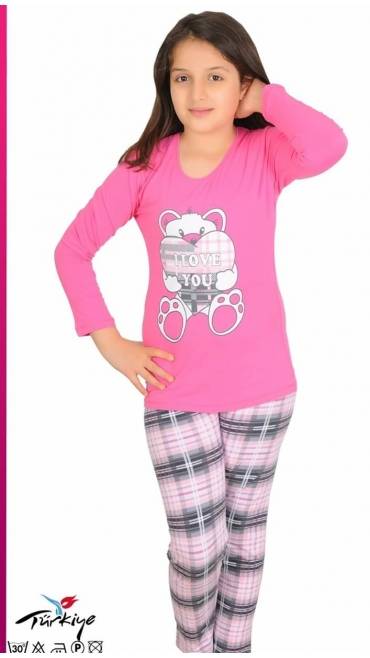 pijama copii 6-14 ani 95% bbc si 5% licra 5/set