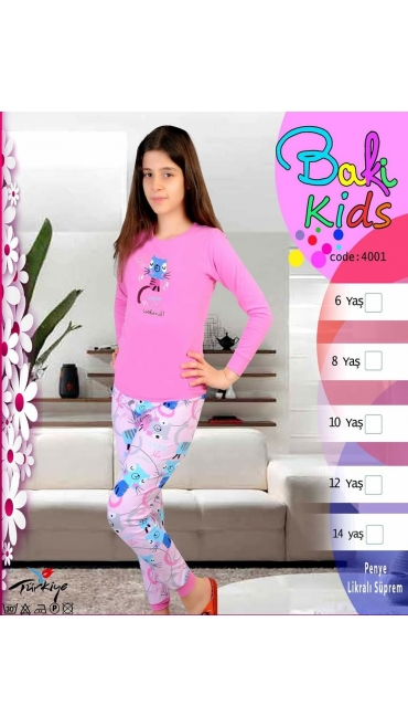 pijama copii 6-14 ani 95% bbc si 5% licra 5/set