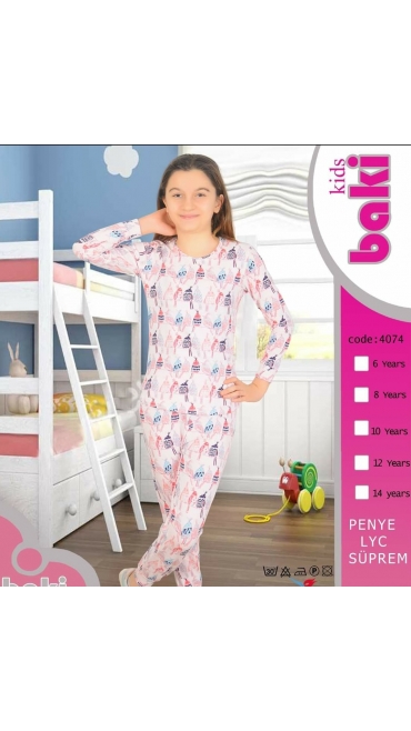 pijama copii 6-14 ani 95% bbc si 5% licra 5/set