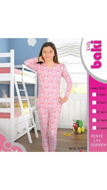 pijama copii 6-14 ani 95% bbc si 5% licra 5/set