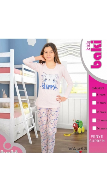 pijama copii 6-14 ani 100% bbc 5/set