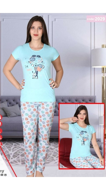 pijama dama 100% bbc s-2xl 5/set