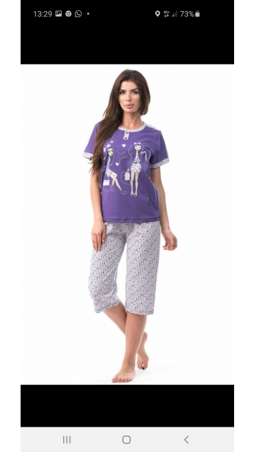 pijama dama s-xl 4/set