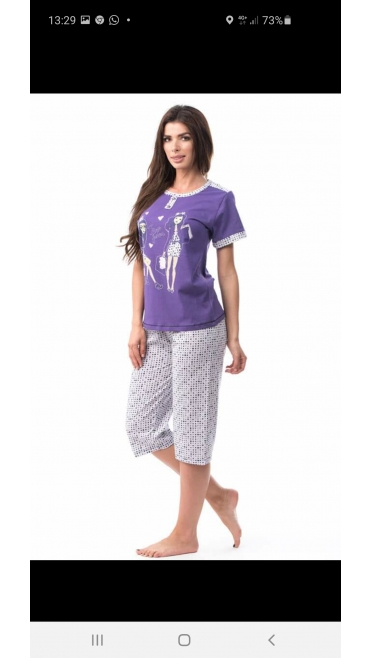 pijama dama s-xl 4/set