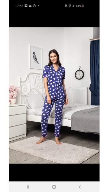 pijama dama Backy 100%bbc m-2xl 4/set