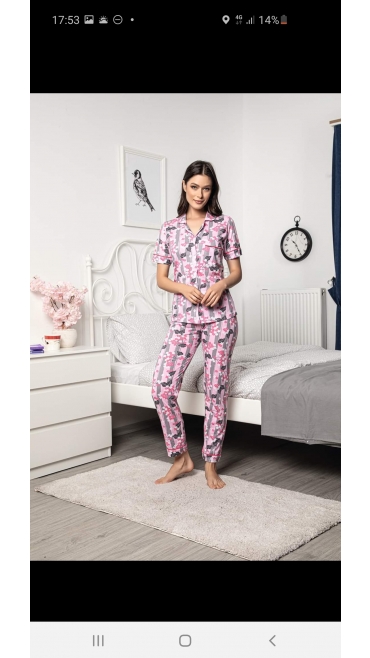 pijama dama Backy 100%bbc m-2xl 4/set