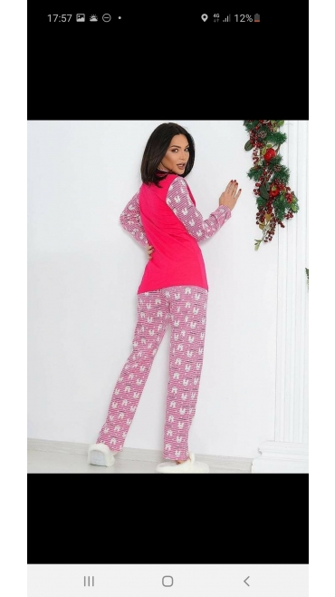 pijama dama Berfin m-2xl 100%bbc 4/set