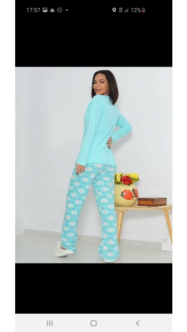 pijama dama Berfin m-2xl 100%bbc 4/set