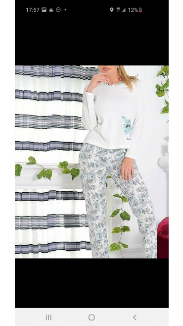 pijama dama Berfin m-2xl 100%bbc 4/set