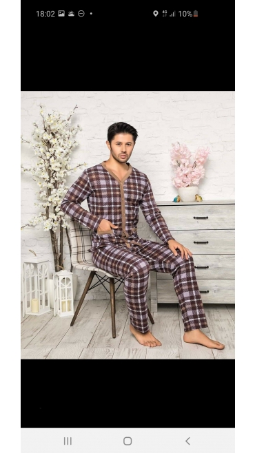 pijama barbati Backy batal 100%bbc l-3xl 4/set