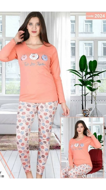 pijama dama Backy 100%bbc s-2xl 5/set