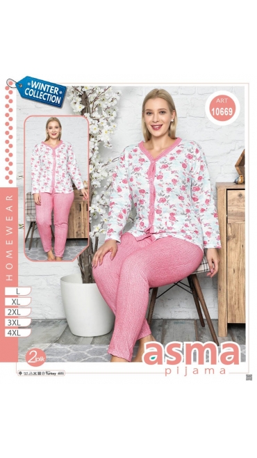 pijama dama bumbac vatuite batal l-4xl 5/set