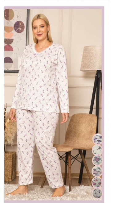 pijama dama baki batal 100% bbc xl-3xl 3/set