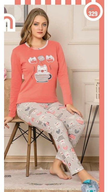 pijama dama berfin 100% bbc s-xl 4/set