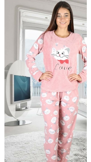 pijama dama cocolino m-2xl 4/set 100% micro 