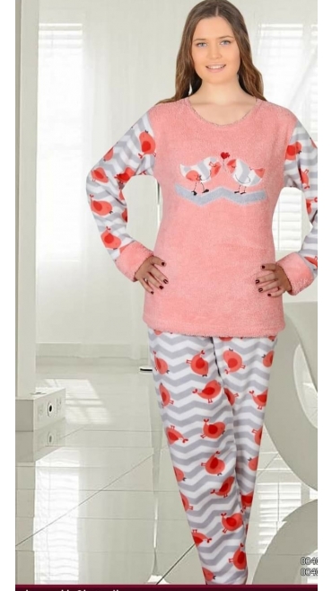 pijama dama cocolino m-2xl 4/set 100% micro 