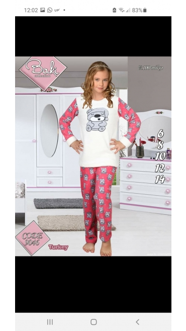 pijama copii cocolino 100% micro 6-14 ani 5/set