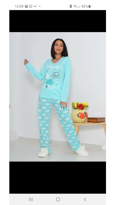 pijama dama berfin 100% bbc m-2xl 4/set