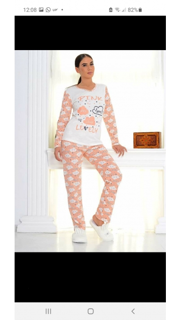 pijama dama berfin 100% bbc m-2xl 4/set