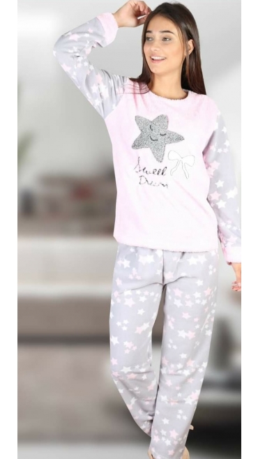 pijama dama cocolino 100 % micro m-2xl 4/set