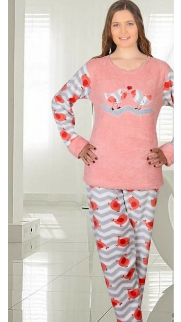 pijama dama cocolino 100 % micro m-2xl 4/set