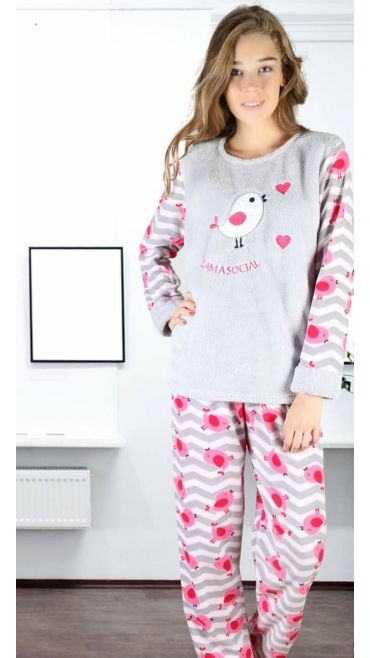 pijama dama cocolino 100 % micro m-2xl 4/set