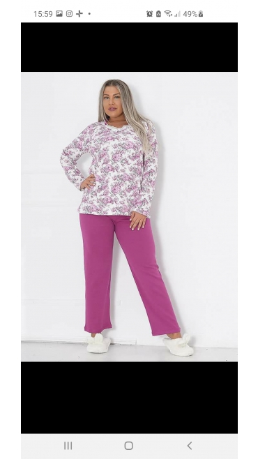 pijama dama interlok baki batal l-3xl 100 %bbc 4/set