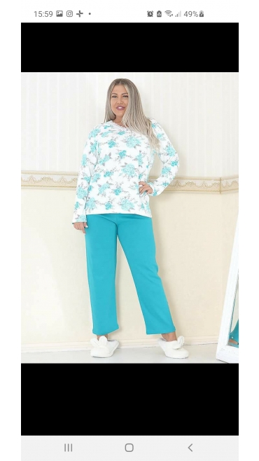 pijama dama interlok baki batal l-3xl 100 %bbc 4/set