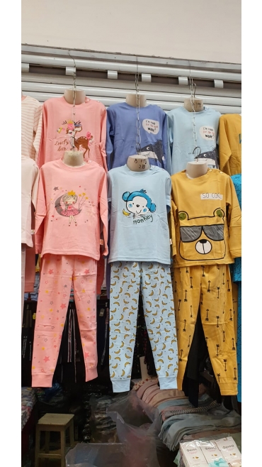 pijama copii 3-8 ani 5/set