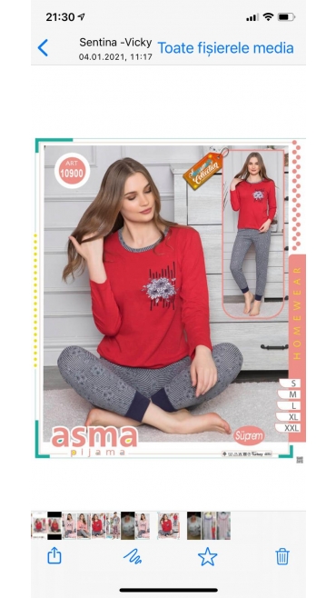 pijama dama subtire s-2xl 5/set