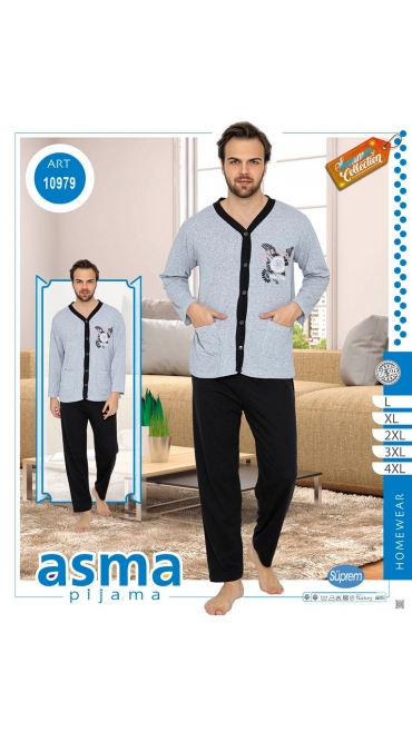 pijama dama barbati l-4xl 5/set