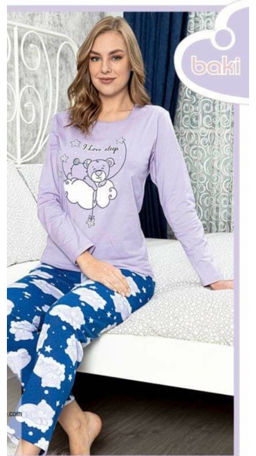 pijama dama baki s-2xl 5/set