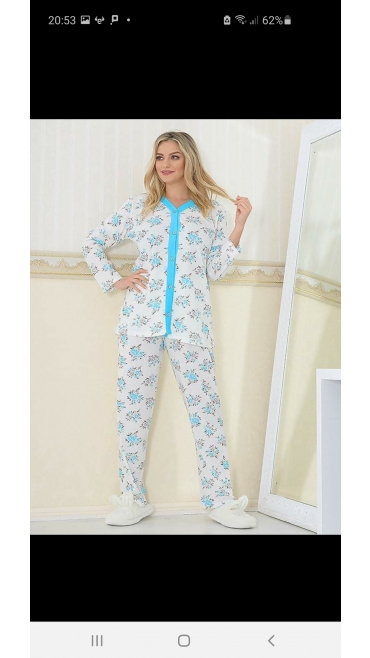 pijama dama baki batal 100% bbc l-3xl 4/set