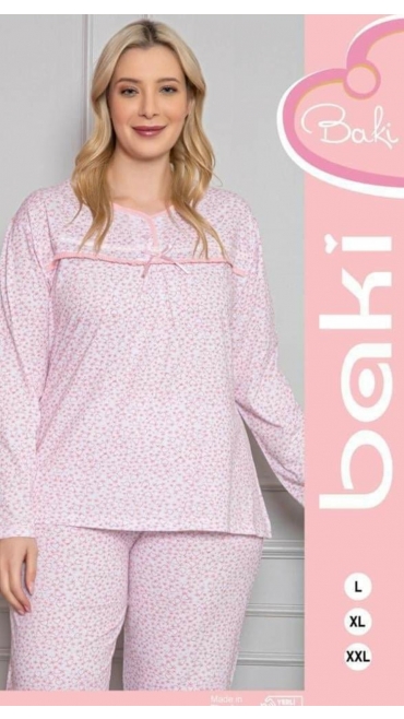 pijama dama baki batal l-2xl 100%bbc 3 /set