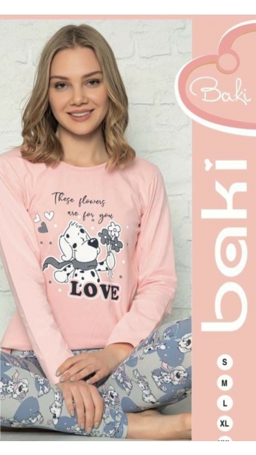 pijama dama baki s-2xl 95% bbc 5% licra 5/set