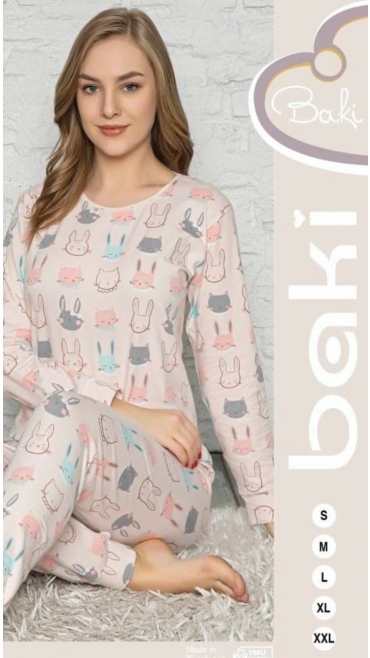 pijama dama baki s-2xl 95% bbc 5% licra 5/set