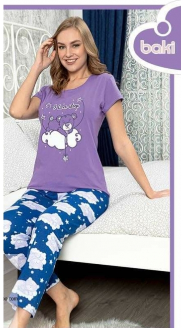 pijama dama baki 100% bbc s-2xl 5/set