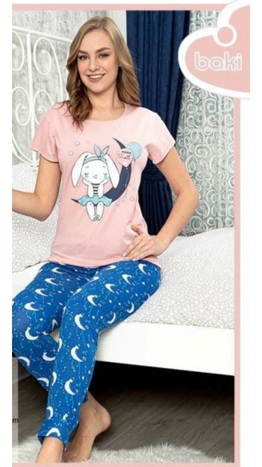 pijama dama baki 100% bbc s-2xl 5/set