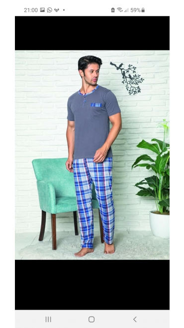 pijama barbati baki 100% bbc s-2xl 5/set