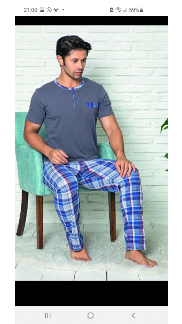 pijama barbati baki 100% bbc s-2xl 5/set