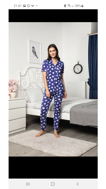 pijama dama baki 100%bbc m-2xl 4/set