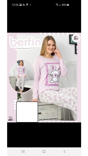 pijama dama berfin 100%bbc s-xl 4/set