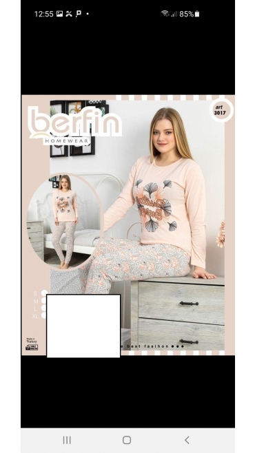 pijama dama berfin 100%bbc s-xl 4/set