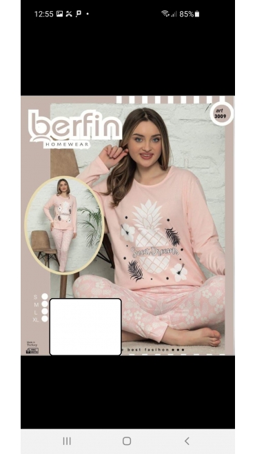 pijama dama berfin 100%bbc s-xl 4/set