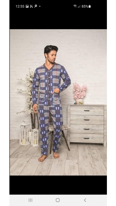 pijama barbati baki batal 100%bbc l-3xl 4/set