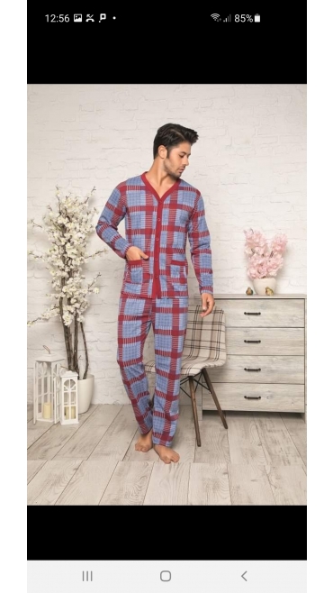 pijama barbati baki batal 100%bbc l-3xl 4/set